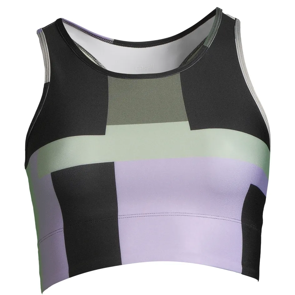 Casall Women's Printed Sport Top, Block Print