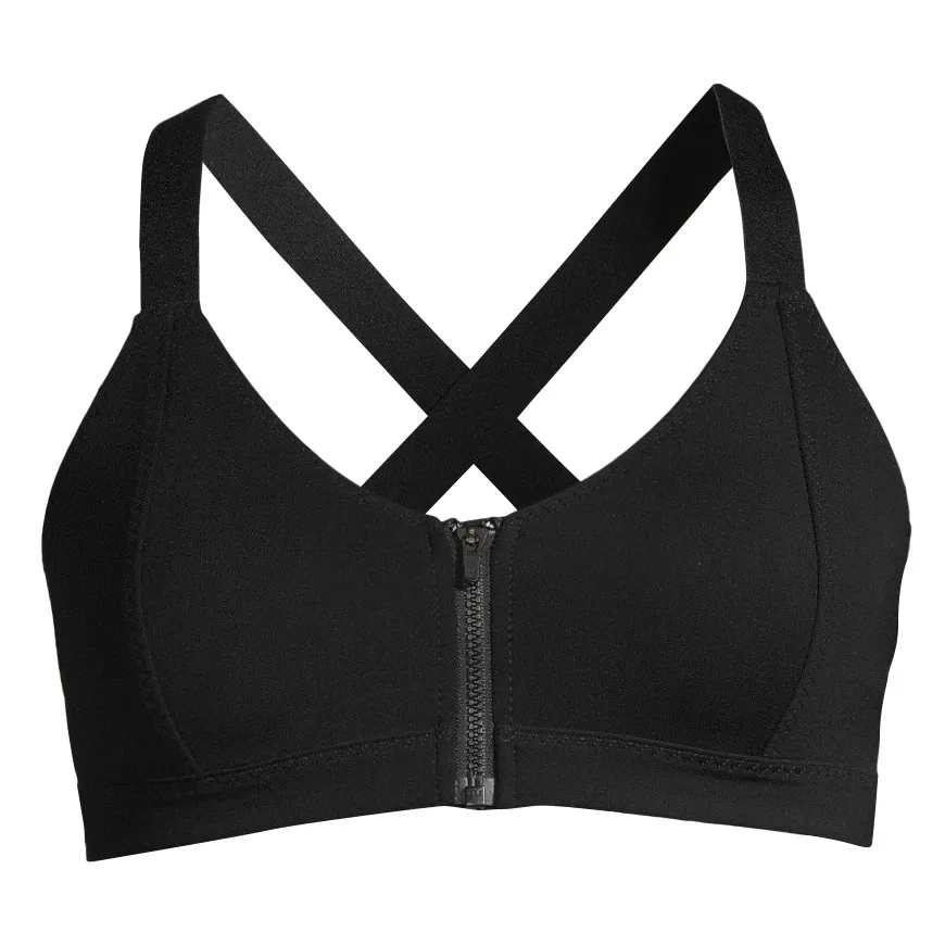Casall Women's Scuba Zip Bikini Top, Black, 34 Casall Women's Scuba Zip Bikini Top, Black, 34