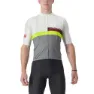 Castelli A Blocco Korta ärmar Cykeltröja Refurbished, Ivory / bordeaux / electric lime, L