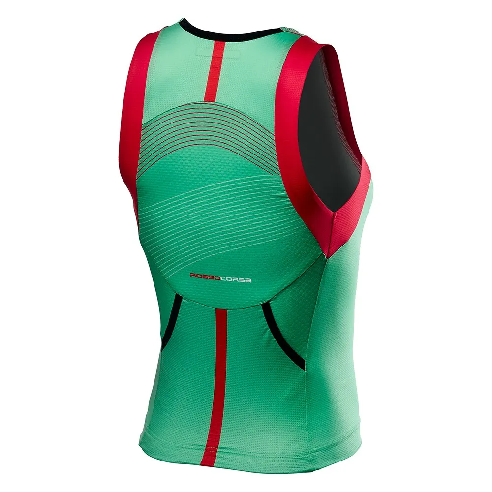 Castelli ärmlös Triathlontröja, Multicolour / Jade Green, S Castelli ärmlös Triathlontröja, Multicolour / Jade Green, S