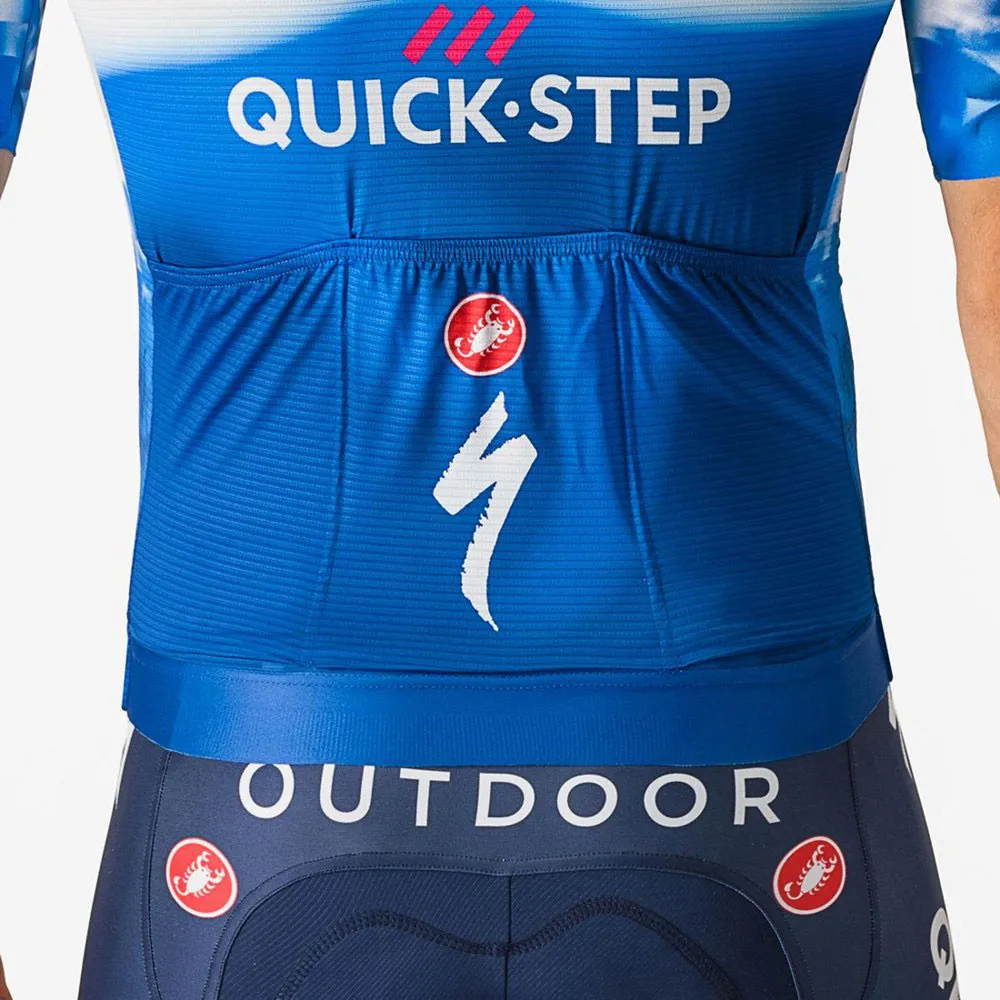 Castelli Aero Race 7.0 Soudal Quick-step 2024 Korta ärmar Cykeltröja