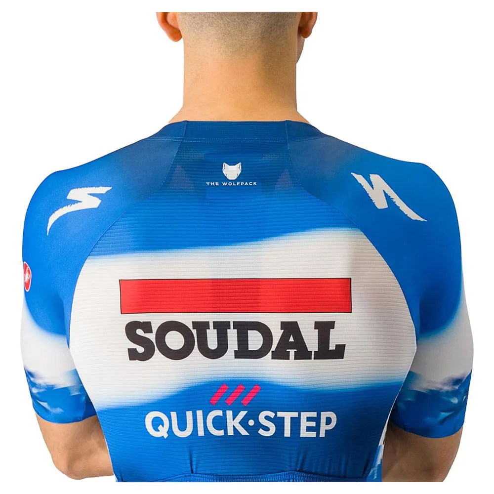 Castelli Aero Race 7.0 Soudal Quick-step 2024 Korta ärmar Cykeltröja