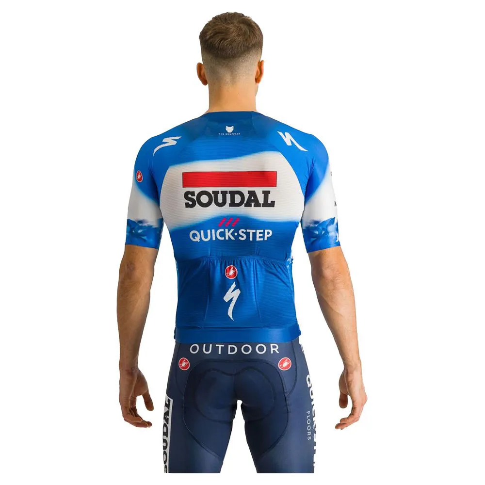 Castelli Aero Race 7.0 Soudal Quick-step 2024 Korta ärmar Cykeltröja