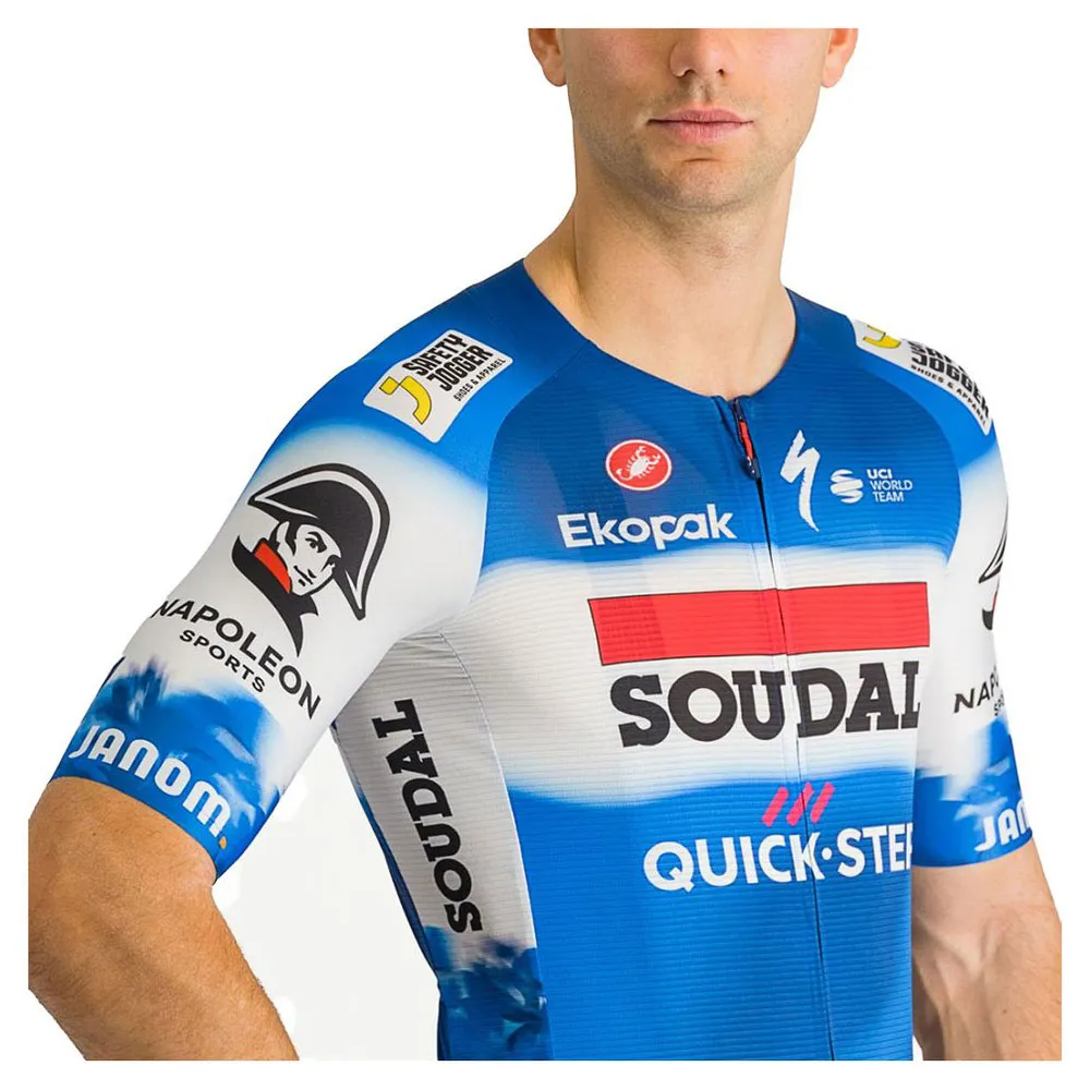 Castelli Aero Race 7.0 Soudal Quick-step 2024 Korta ärmar Cykeltröja