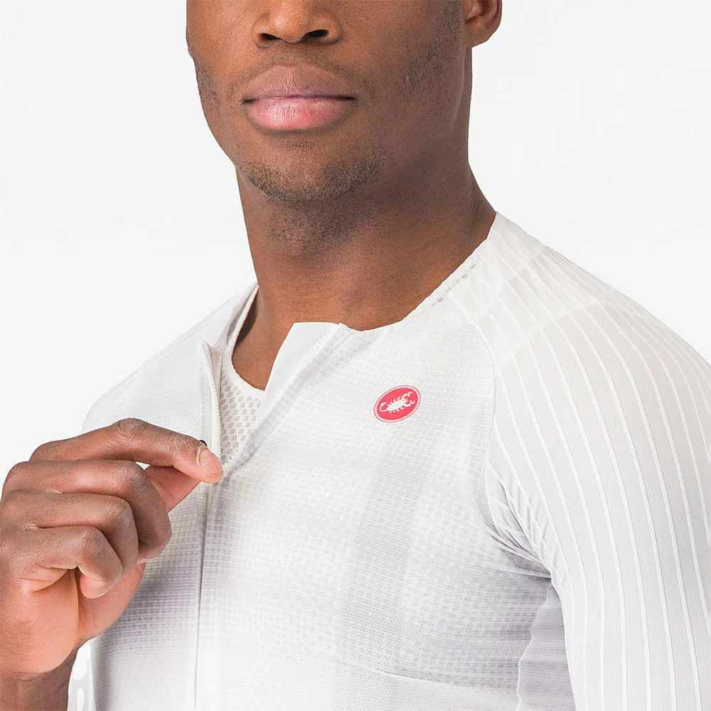 Castelli Aero Rc 8s Kortärmad Triathlontröja Refurbished, White, M