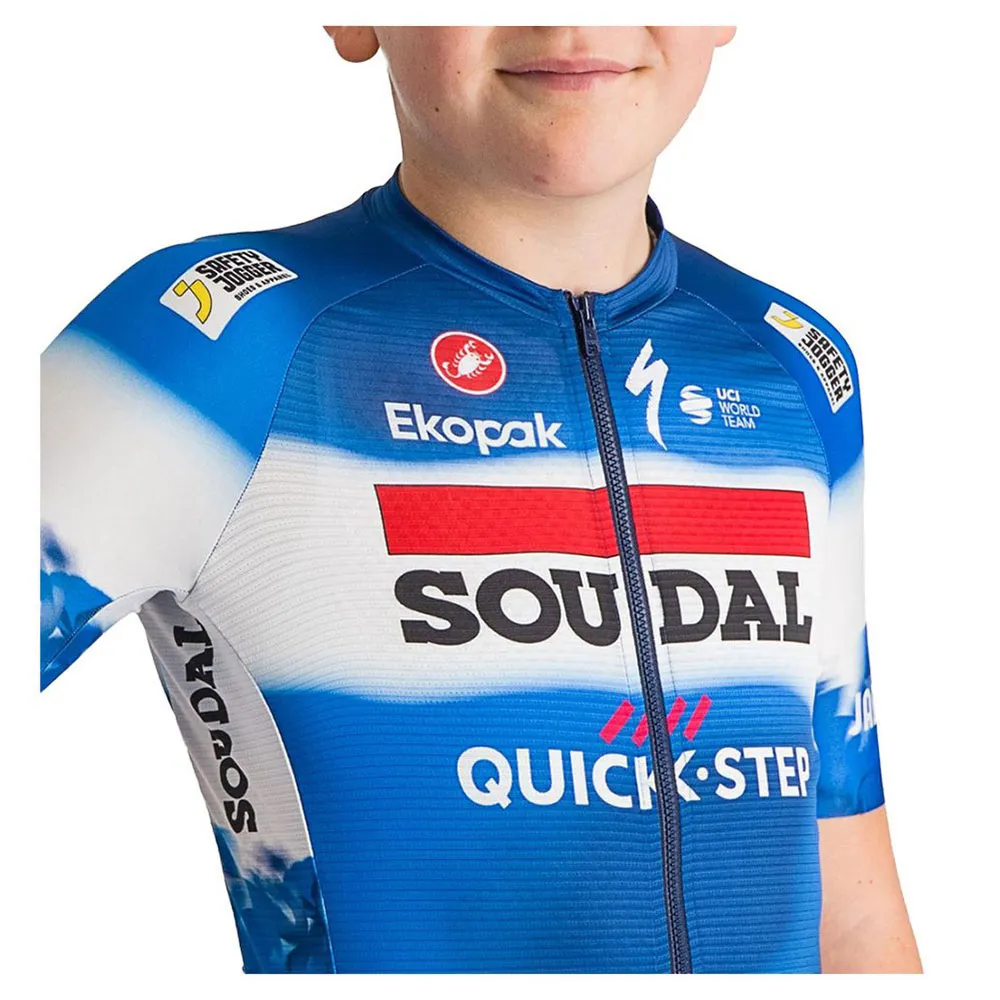 Castelli Aero Soudal Quick-step 2024 Korta ärmar Cykeltröja, Multicolor