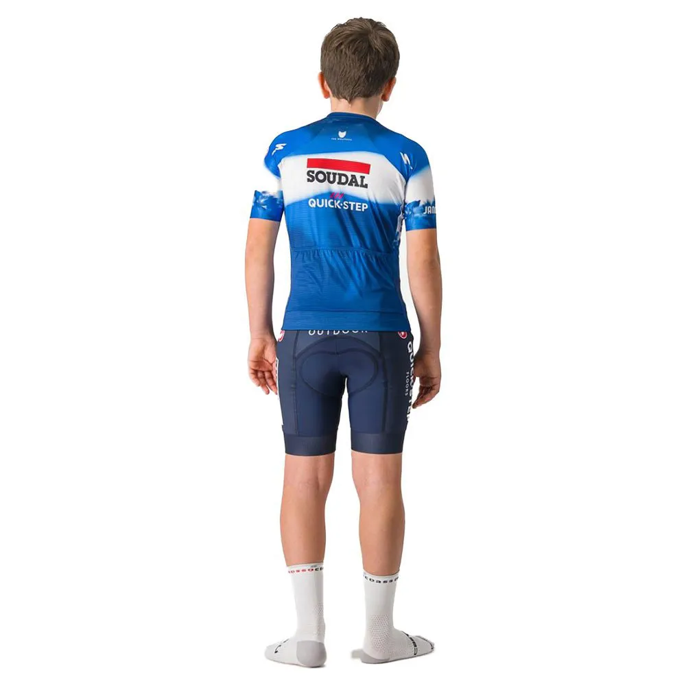 Castelli Aero Soudal Quick-step 2024 Korta ärmar Cykeltröja, Multicolor
