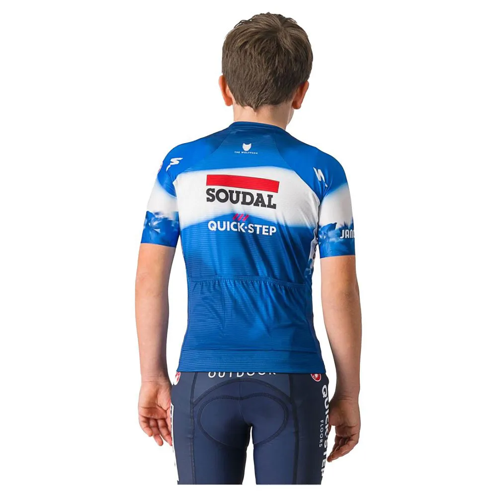 Castelli Aero Soudal Quick-step 2024 Korta ärmar Cykeltröja, Multicolor
