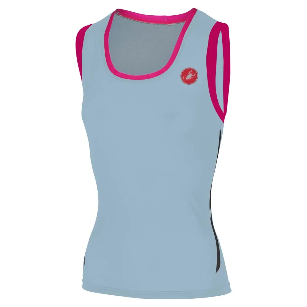 Castelli Al Ii Run ärmlös T-shirt, Black / pale blue, S