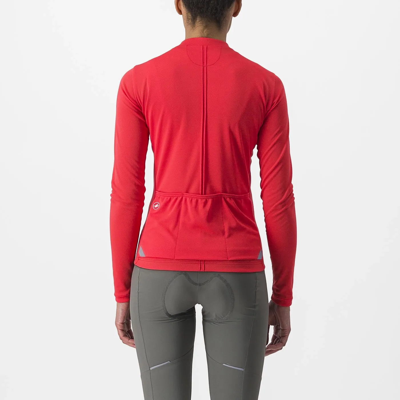 Castelli Anima 4 Dam LS Tröja, Röd