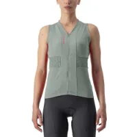 Castelli Anima 4 Sleeveles Cykeltröja Dam, Light Black/Ivory