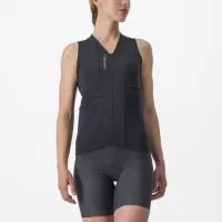 Castelli Anima 4 Sleeveles Cykeltröja Dam, Light Black/Ivory