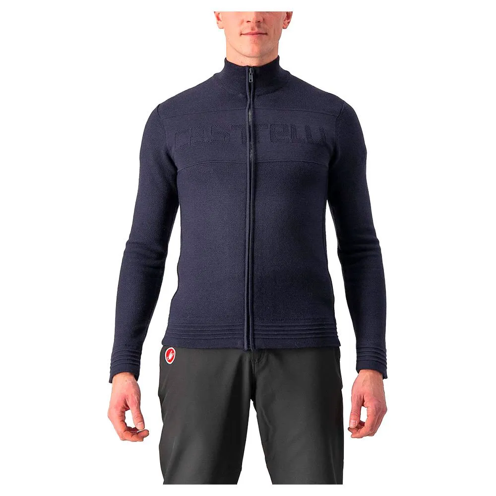 Castelli Armando Sweatshirt Med Dragkedja, Savile blue, M Castelli Armando Sweatshirt Med Dragkedja, Savile blue, M