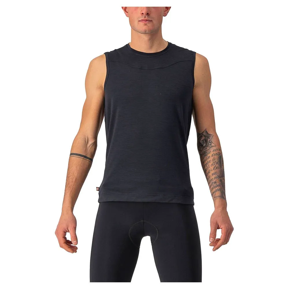 Castelli Bandito Wool Ärmlös Baslager, Black