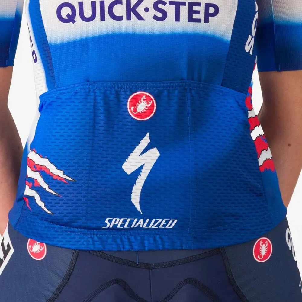 Castelli Competizione 3 T-rex Quick-step Korta ärmar Cykeltröja, Vuelta blue ceramic