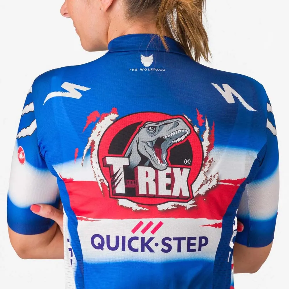 Castelli Competizione 3 T-rex Quick-step Korta ärmar Cykeltröja, Vuelta blue ceramic