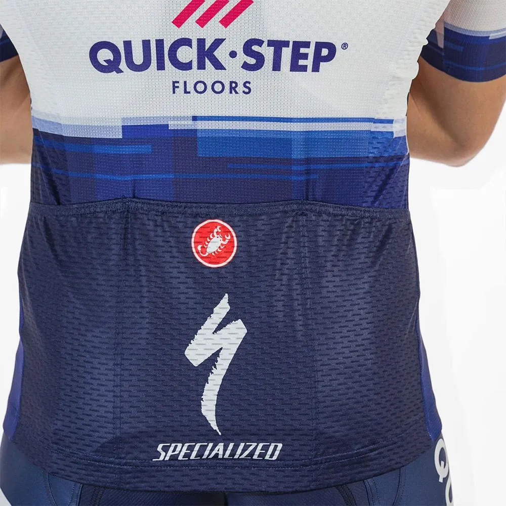 Castelli Competizione Soudal Quick-step 2023 Korta ärmar Cykeltröja, Dark blue / white