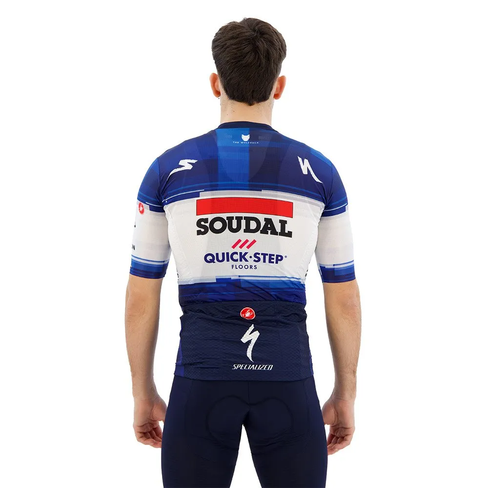 Castelli Competizione Soudal Quick-step 2023 Korta ärmar Cykeltröja, Dark blue / white