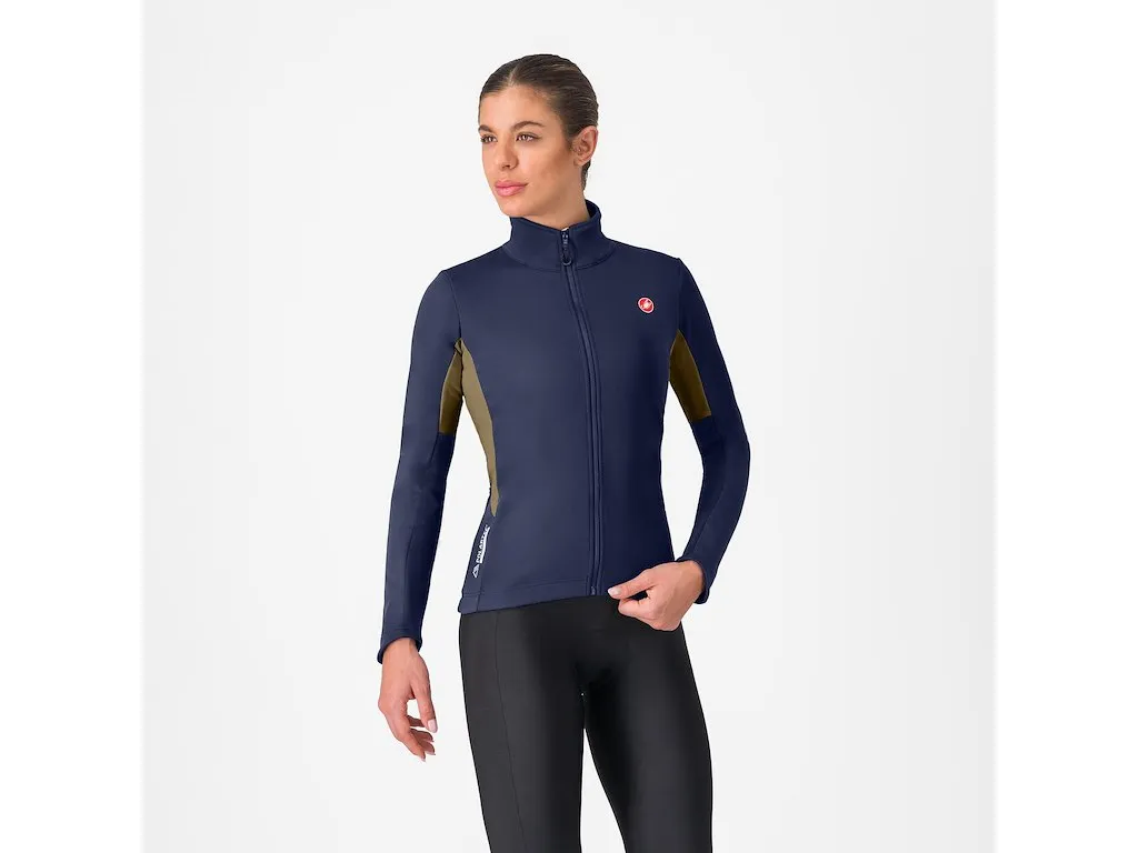 Castelli Entrata 2 cykeljacka belgian blue/deep green dam