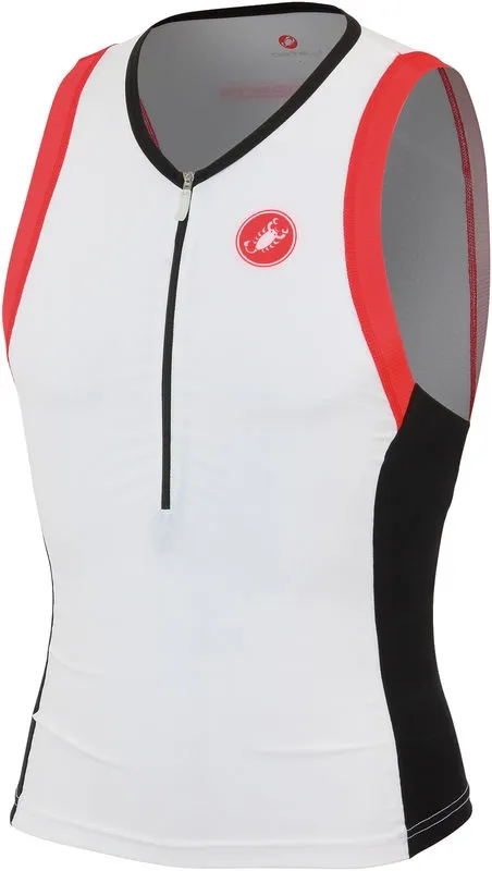 Castelli Free Herre Tri Singlet, Vit