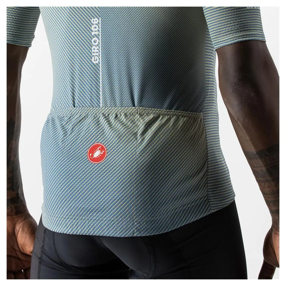 Castelli #giro Giau Korta ärmar Cykeltröja, Green te