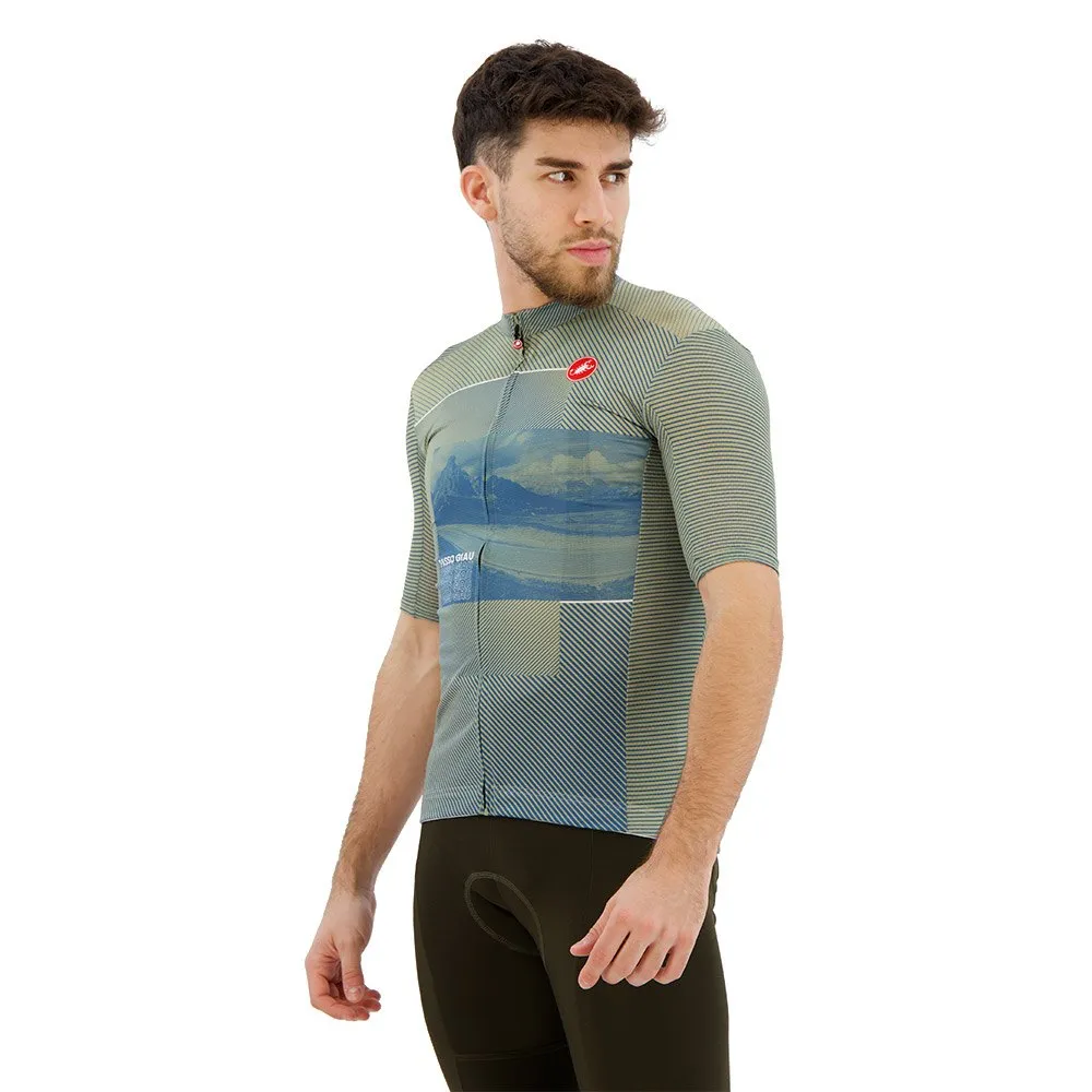 Castelli #giro Giau Korta ärmar Cykeltröja, Green te