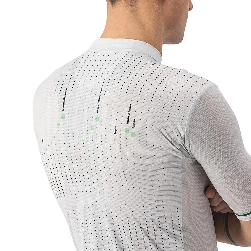 Castelli Giro Italia 2022 Mortirolo Korta ärmar Cykeltröja, Grey