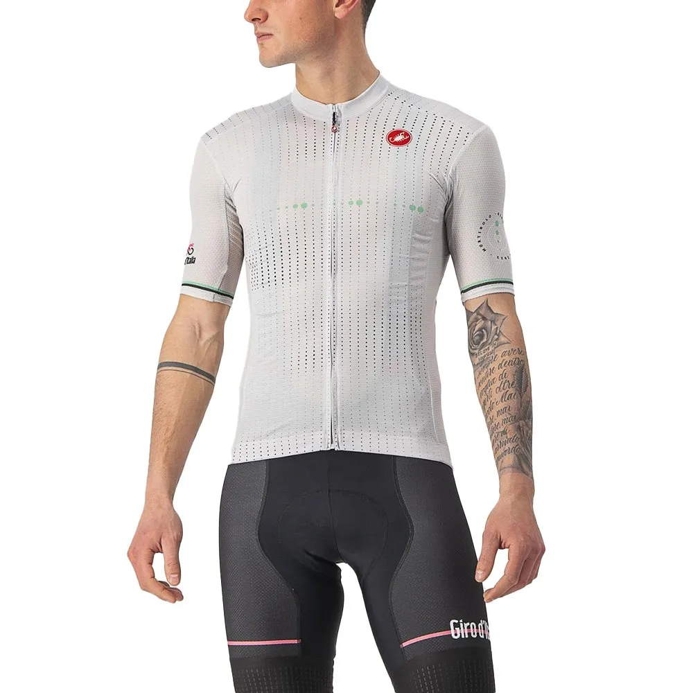 Castelli Giro Italia 2022 Mortirolo Korta ärmar Cykeltröja, Grey