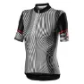 Castelli Illusione Korta ärmar Cykeltröja, Black / white, L