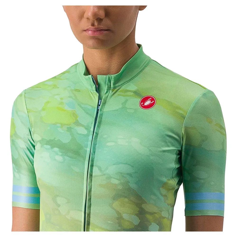 Castelli Marmo Korta ärmar Cykeltröja, Multicolor baby blue, L Castelli Marmo Korta ärmar Cykeltröja, Multicolor baby blue, L