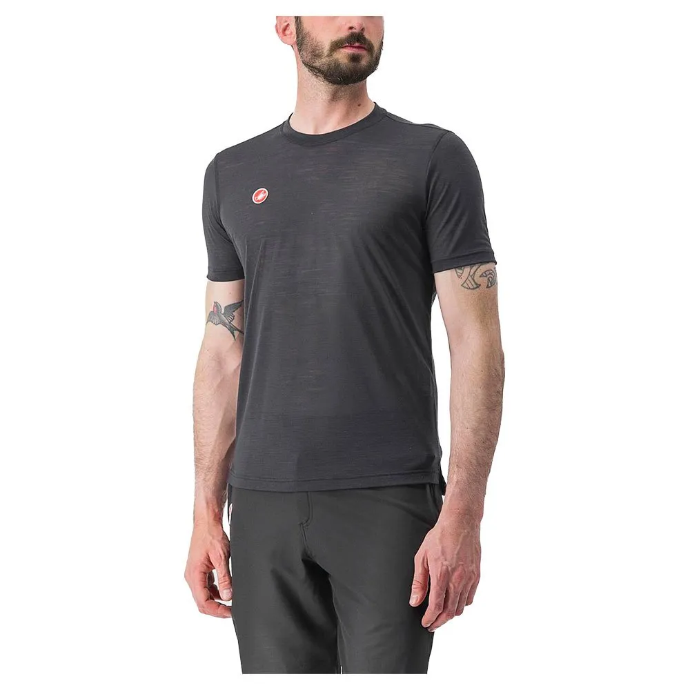 Castelli Merino T-shirt Med Korta ärmar, Light black, M