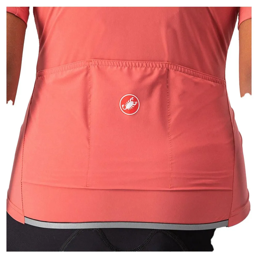 Castelli Perfetto Ros 2 Korta ärmar Cykeltröja, Mineral red, S