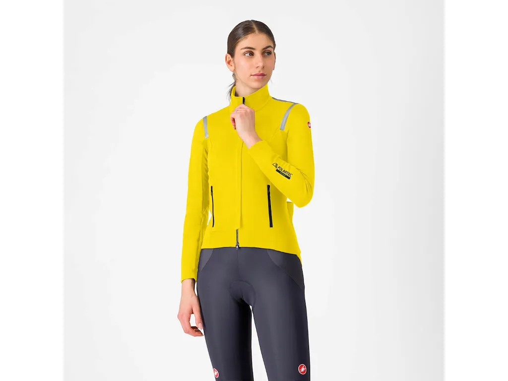 Castelli Perfetto RoS 3 cykeljacka mango mojito/black reflex dam
