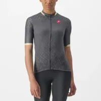 Castelli Pezzi kortärmad cykeltröja Dark Gray dam
