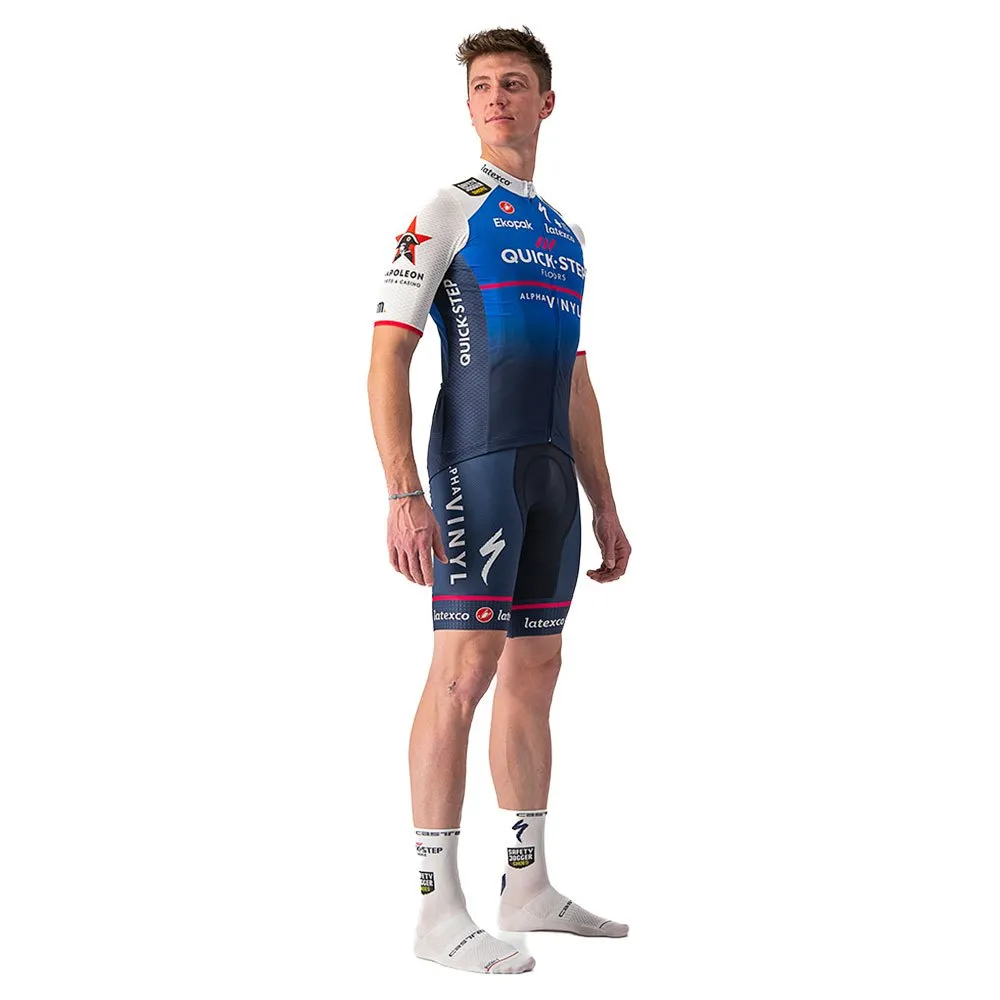Castelli Quick-step Competizione Korta ärmar Cykeltröja