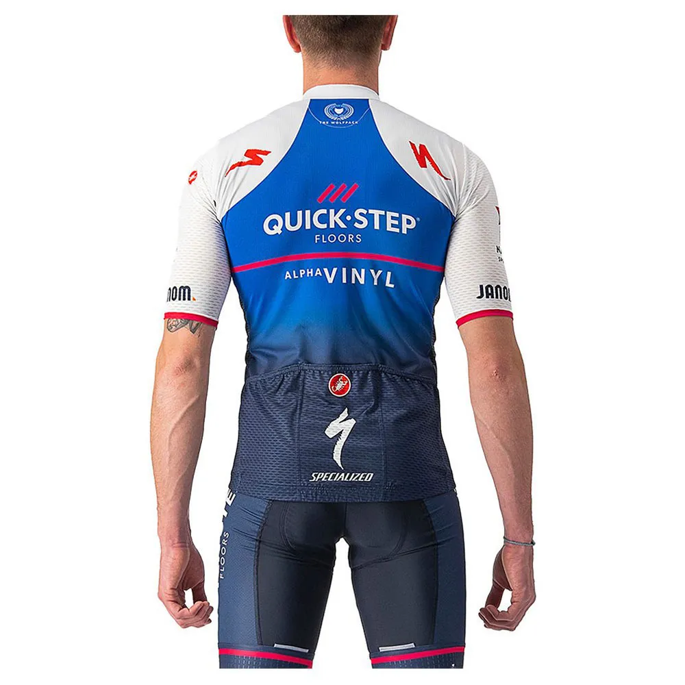 Castelli Quick-step Competizione Korta ärmar Cykeltröja
