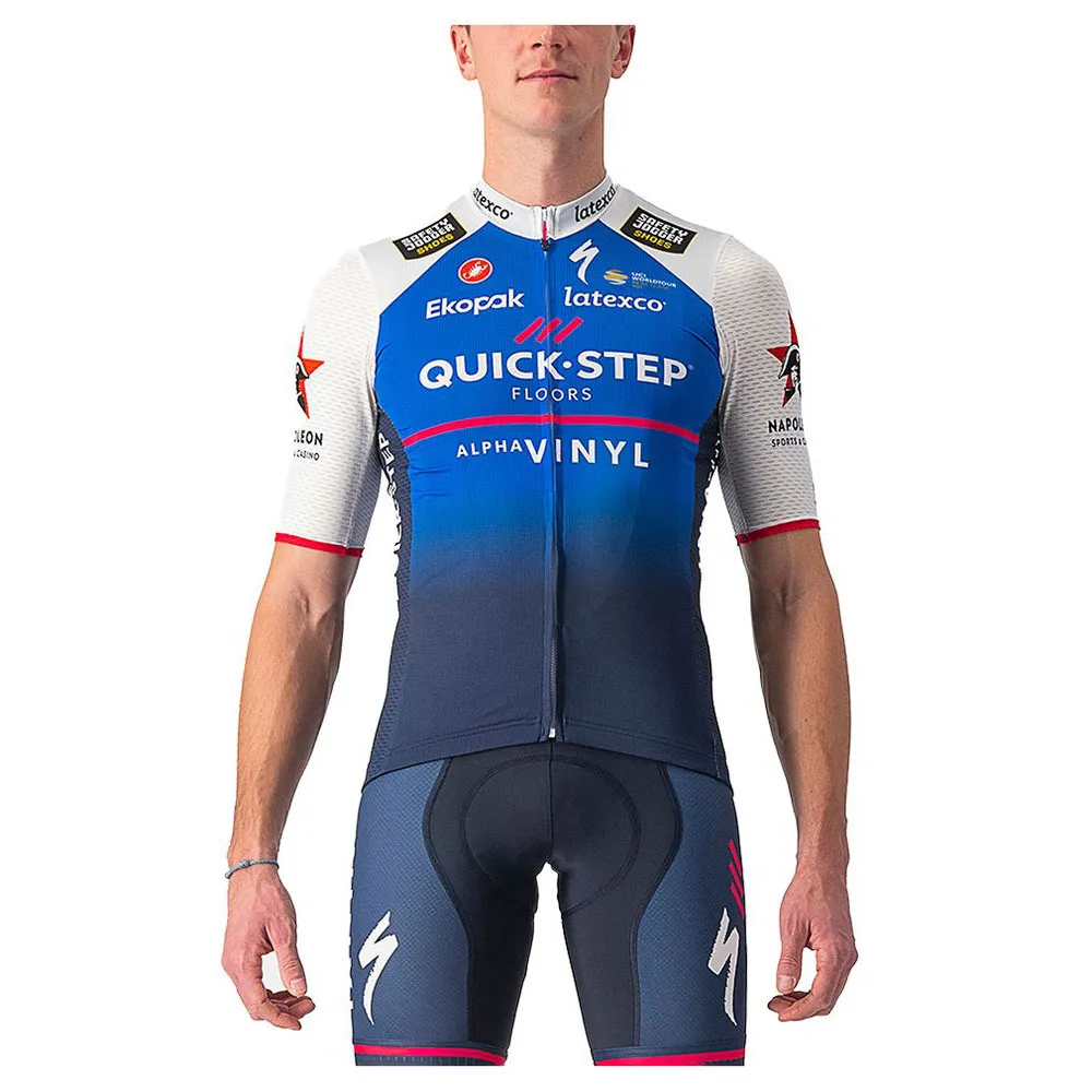 Castelli Quick-step Competizione Korta ärmar Cykeltröja
