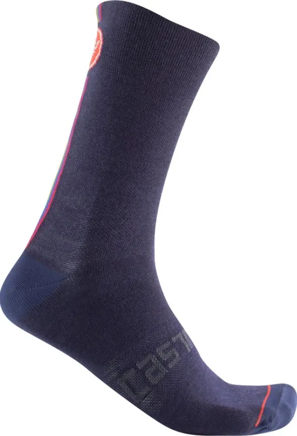 Castelli Racing Stripe18 Merino Strumpor, Svart Castelli Racing Stripe18 Merino Strumpor, Svart