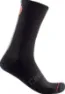 Castelli Racing Stripe18 Merino Strumpor, Svart