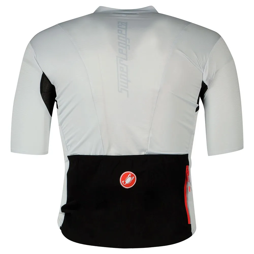 Castelli Superleggera 2 Korta ärmar Cykeltröja, Silver, 3XL