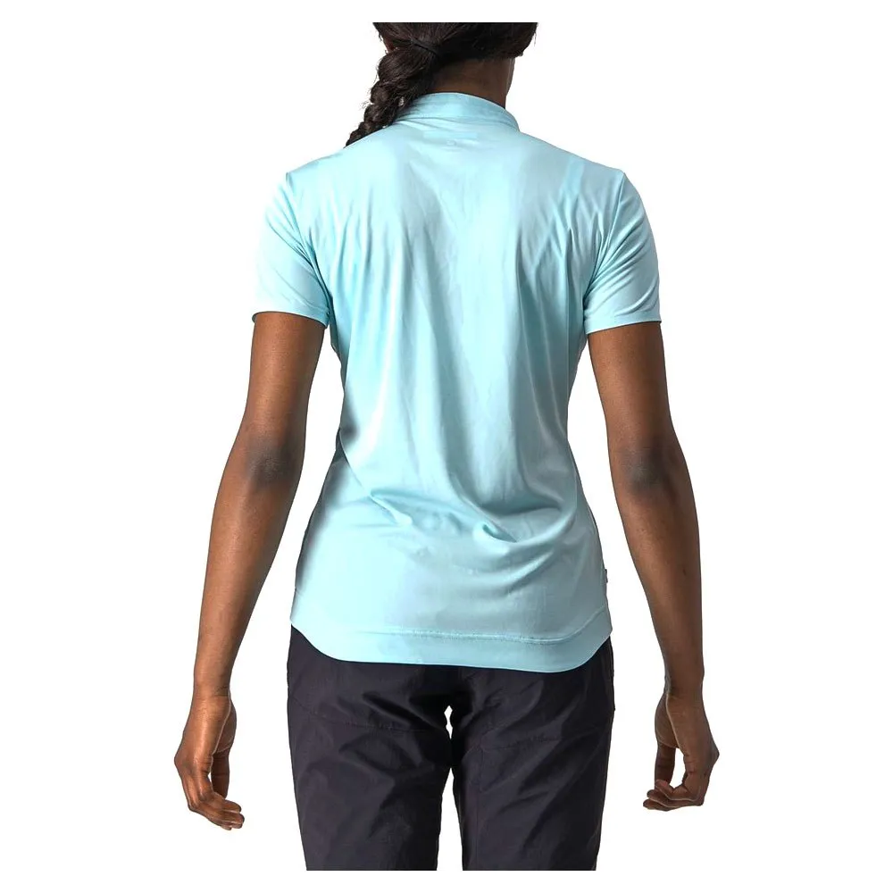 Castelli Tech 2 Kortärmad Polotröja, Light acqua, S
