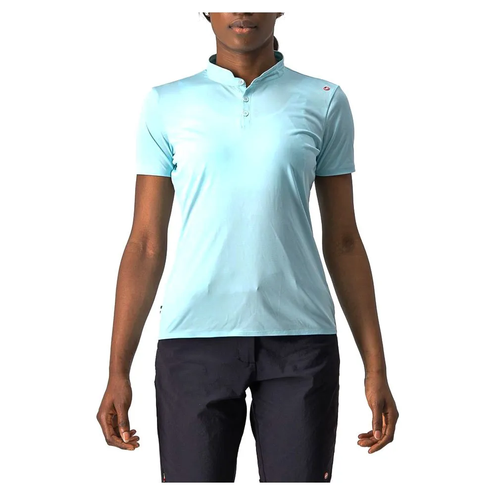 Castelli Tech 2 Kortärmad Polotröja, Light acqua, S