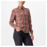Castelli Unlimitd Flannel Skjorta Med Långa ärmar, Mineral red / tarmac, S