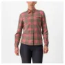 Castelli Unlimitd Flannel Skjorta Med Långa ärmar, Mineral red / tarmac, S