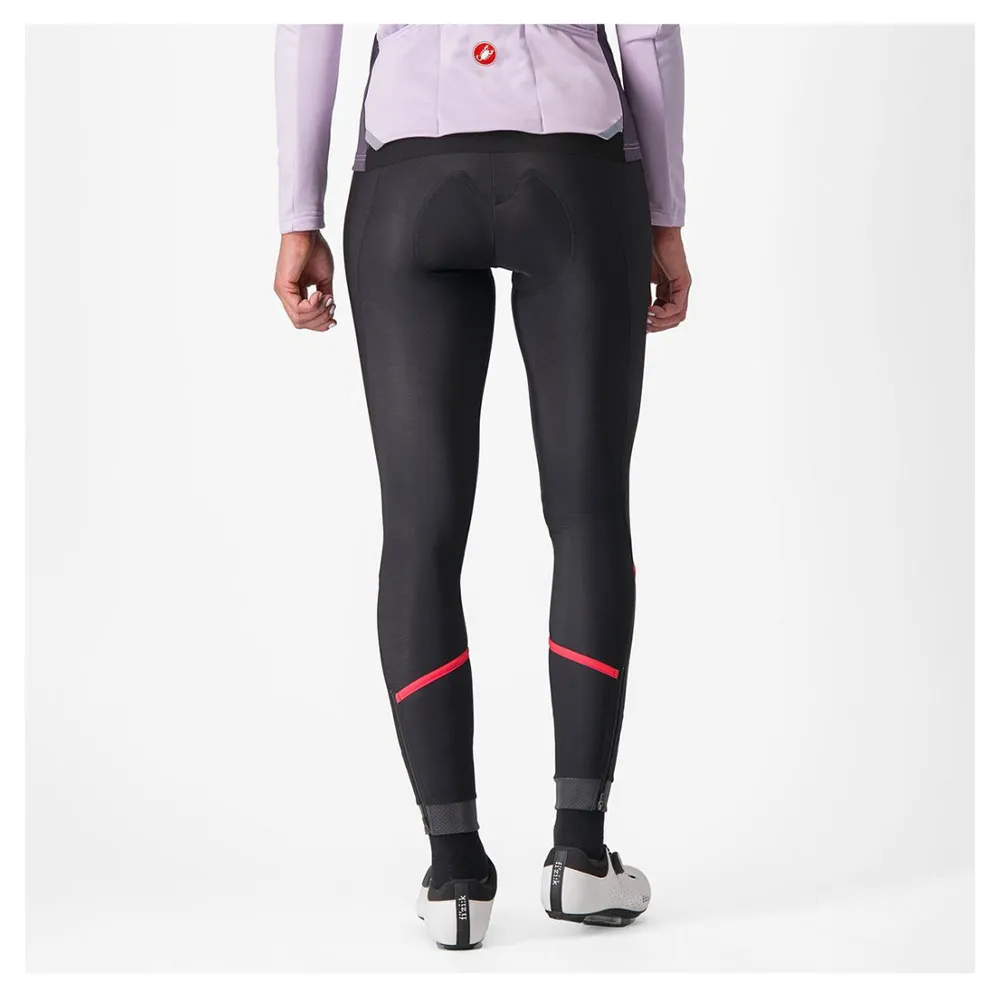 Castelli Velocissima Thermal Cykelbyxor, Black / hibiscus