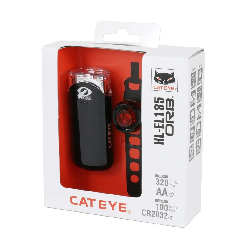 CatEye El135+orb Cykellampset, Black, One Size CatEye El135+orb Cykellampset, Black, One Size