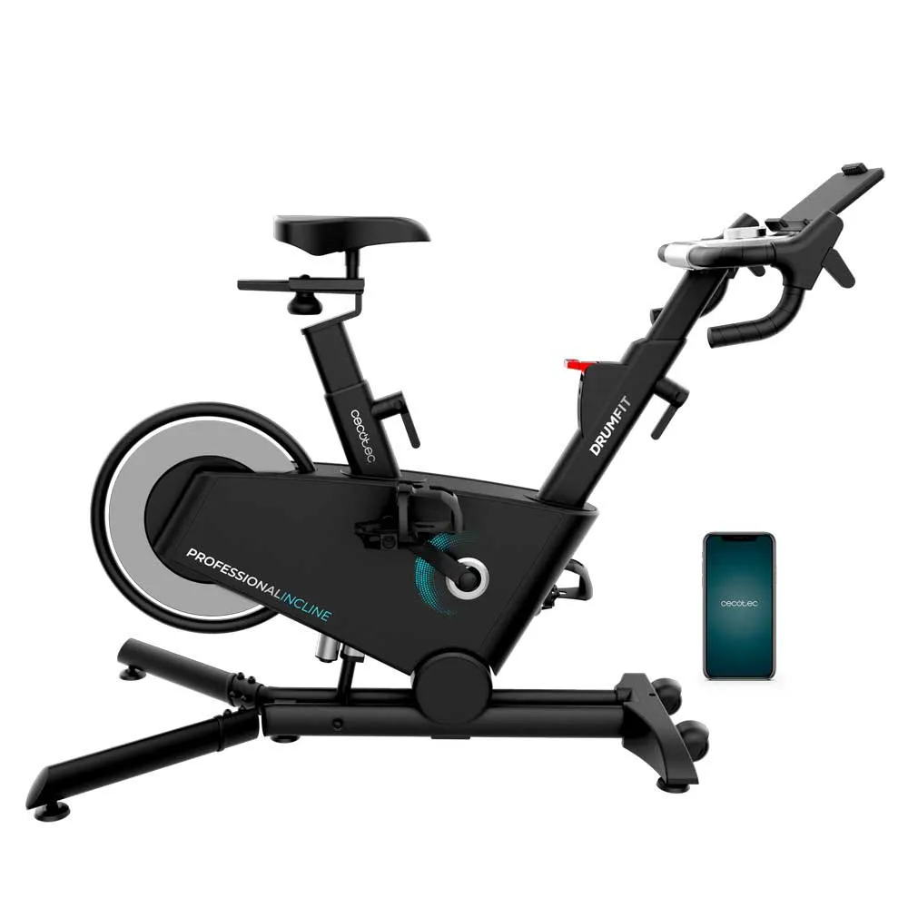 Cecotec Drumfit Professional Incline Motionscykel, Black / grey / blue, One Size Cecotec Drumfit Professional Incline Motionscykel, Black / grey / blue, One Size
