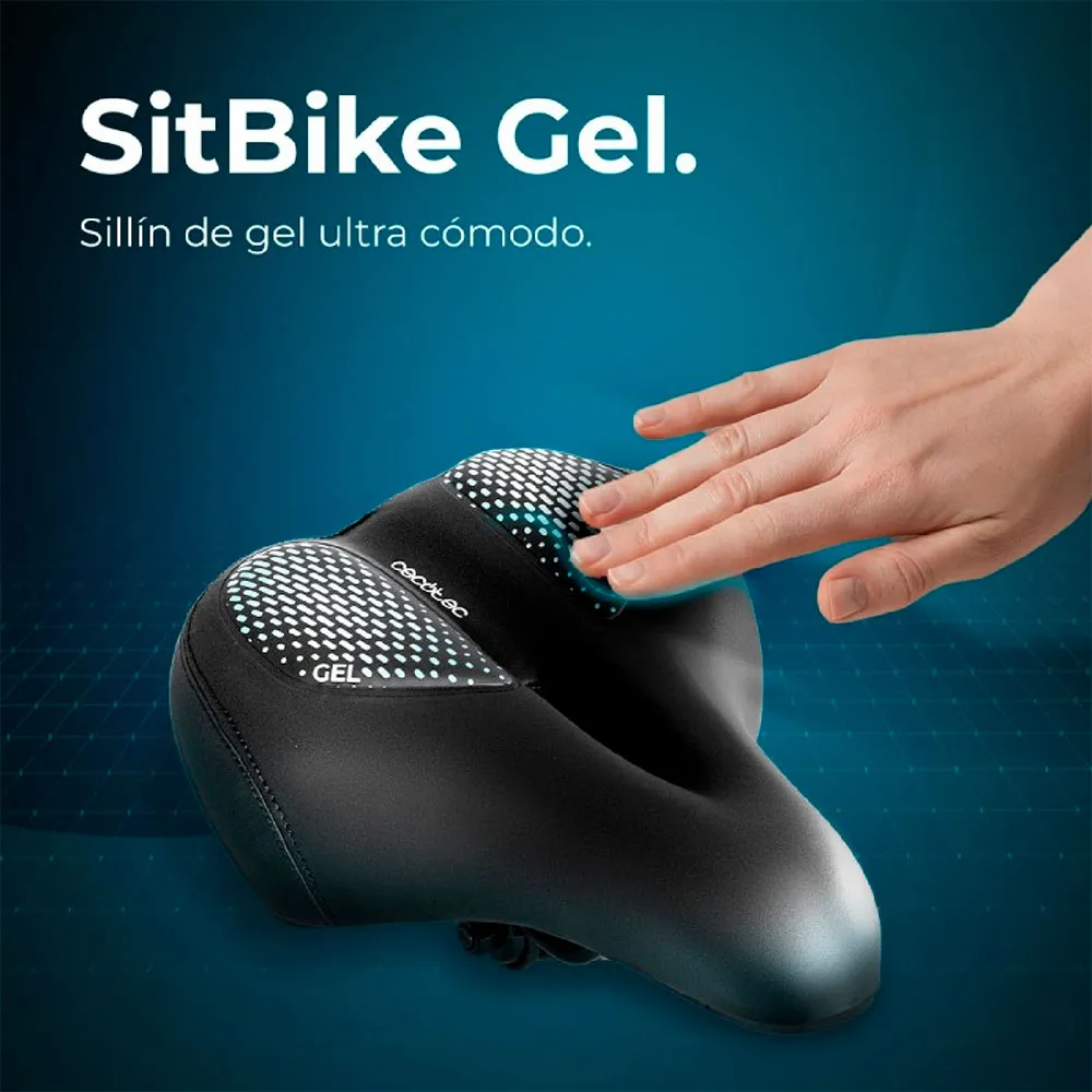 Cecotec Drumfit Sitbike Gel Cykelsadel, Black / blue, 200mm