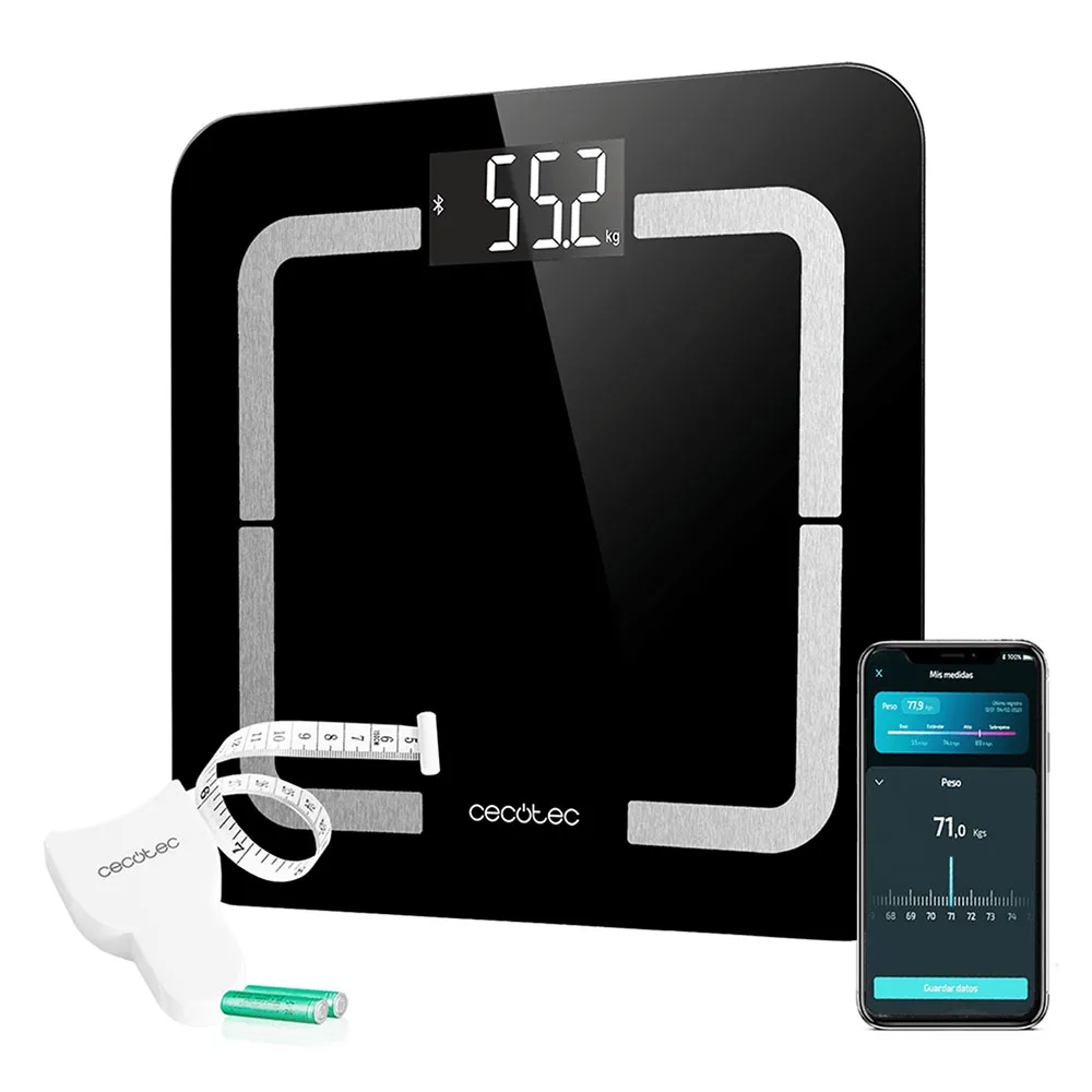 Cecotec Surface Precision Smart Healthy Våg, Black, One Size Cecotec Surface Precision Smart Healthy Våg, Black, One Size