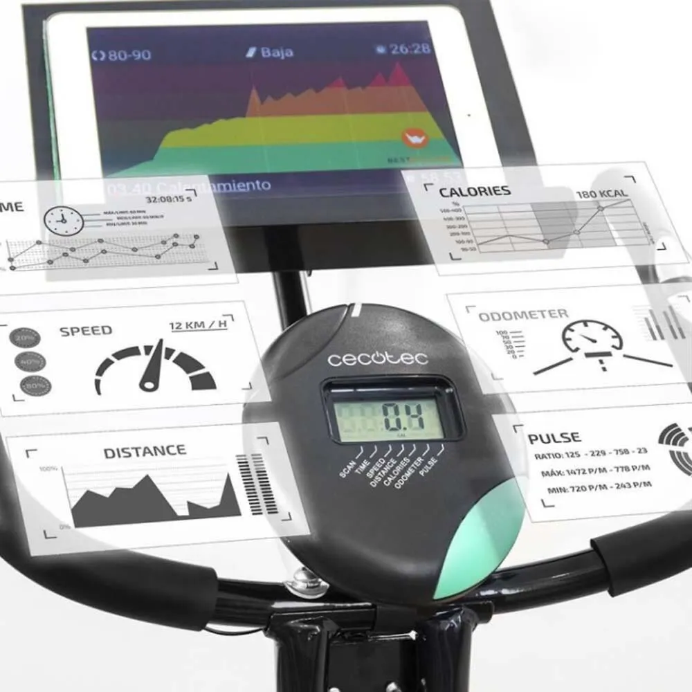 Cecotec X-bike Pro Motionscykel, Black / Green, One Size Cecotec X-bike Pro Motionscykel, Black / Green, One Size